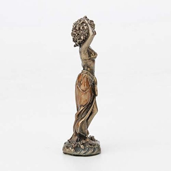 Veronese Brown Santeria Goddess Statue 35 Inch Hand Beauty Painted Bronze Decor - Picture 5 of 6
